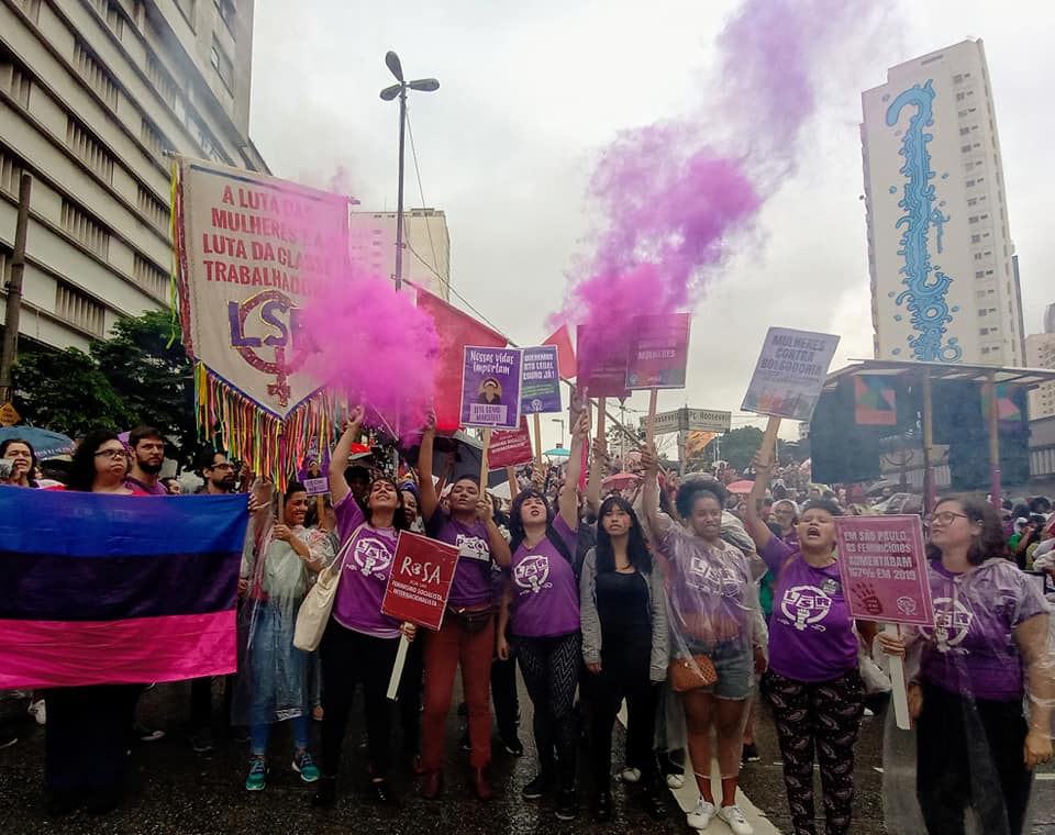 LSR de Brasil saluda al movimiento feminista en México (vídeo)
