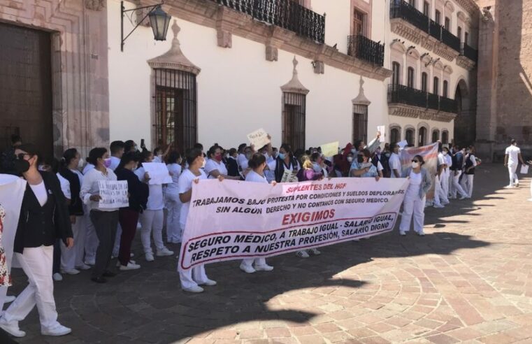 ¡Zacatecas, escucha: el gremio de la salud está en lucha!