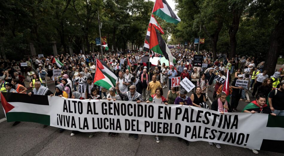 ¡Alto al genocidio en Gaza y al derramamiento de sangre en el Medio Oriente!